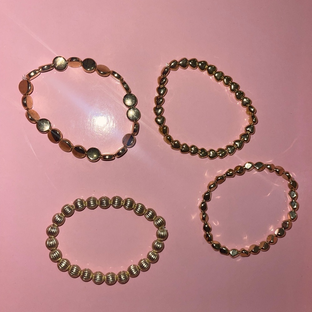 Gold Bracelet Set